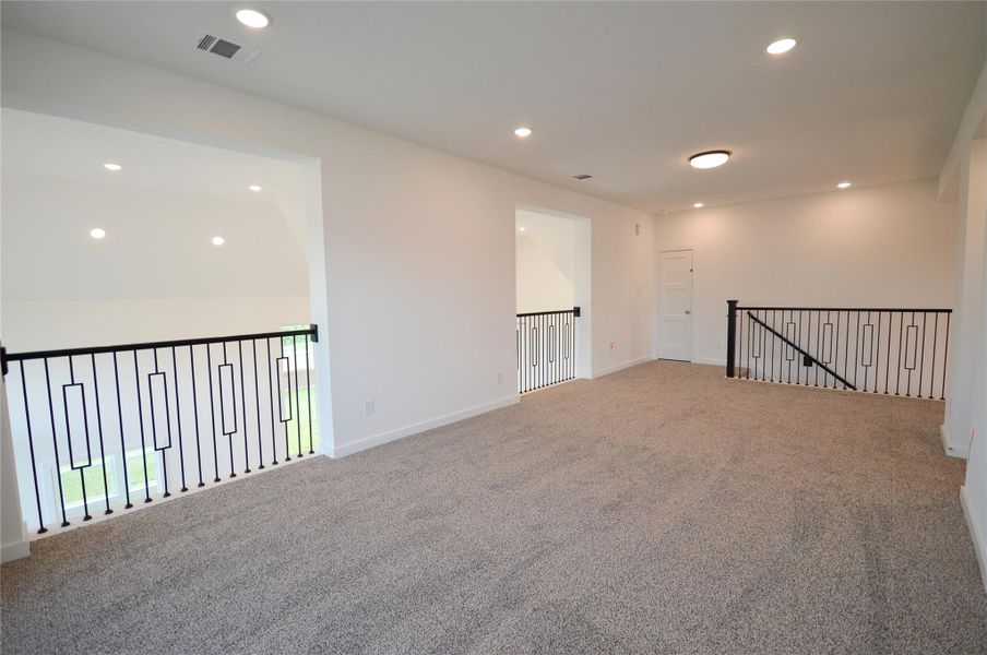 Expansive game room offering flexible living space