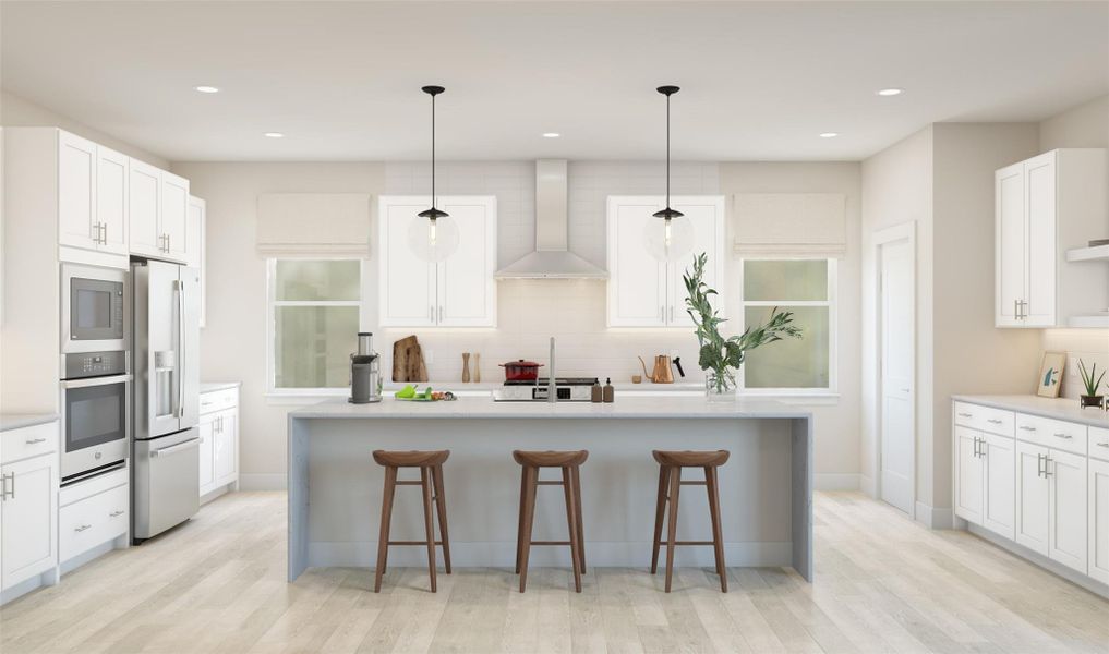 Stylish kitchen (*Artist rendering used for illustration purposes only.)