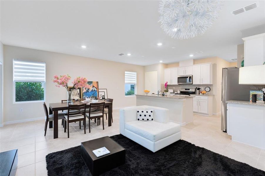 Furnished interior view inside a new home in Cypress Hammock, Kissimmee (Image 15).