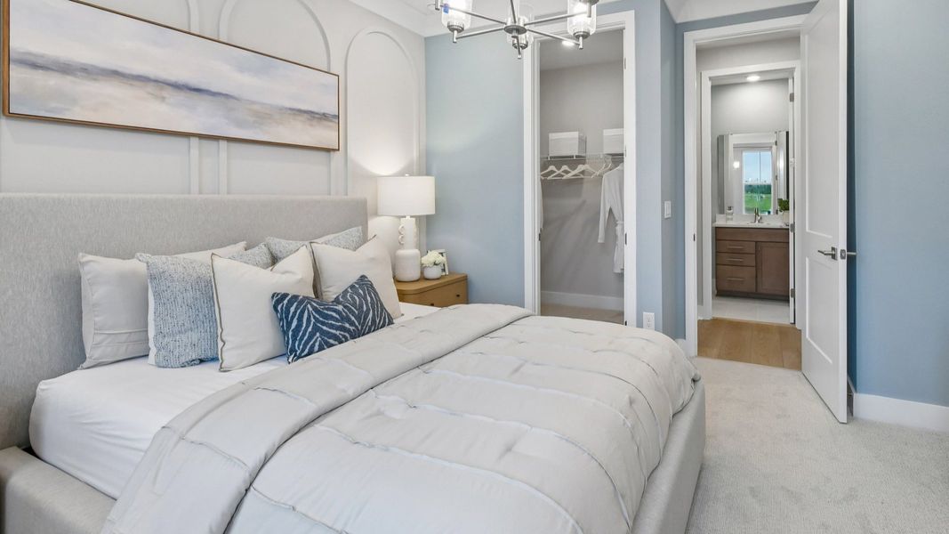 Representative furnished interior of a home built from the Marigold by DRB Homes in Ardisia Park, New Smyrna Beach (Image 41).