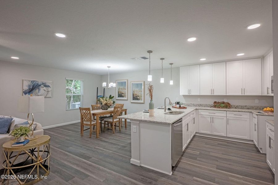 Furnished interior view inside a new home in , Jacksonville (Image 13).
