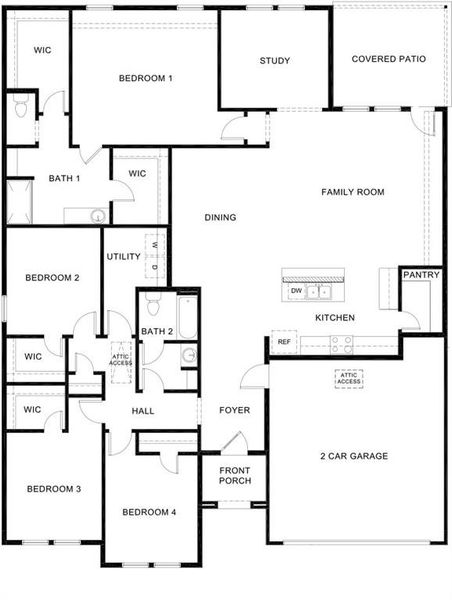 2D floor plan layout of this home in Waverly Estates, Josephine, TX (Image 3). 2D floor plan layout of this home in Waverly Estates, Josephine, TX (Image 3).