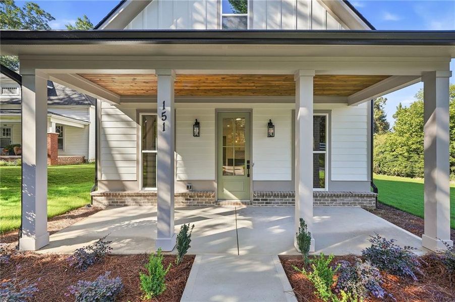 Exterior details and patio area of a home in , Ball Ground (Image 3).