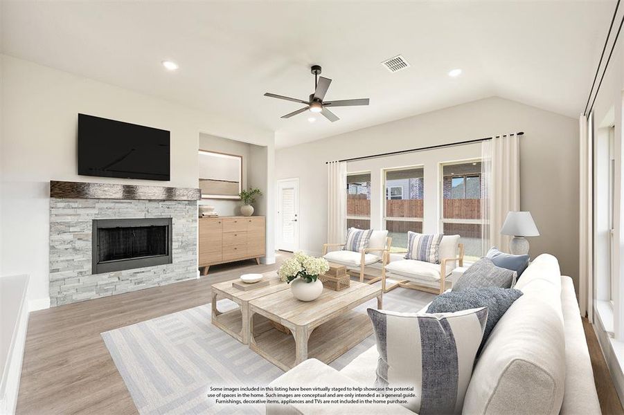 Furnished interior view inside a new home in Sunset Ridge, Alvarado (Image 16).