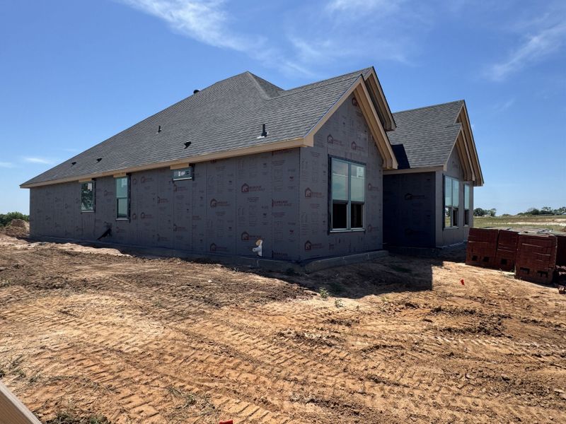 In-progress construction of a new home in Stagecoach Crossing, Bridgeport, TX (Image 6). In-progress construction of a new home in Stagecoach Crossing, Bridgeport, TX (Image 6).