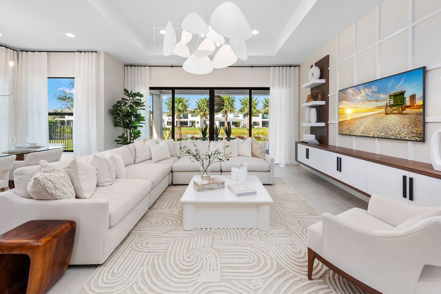 Representative furnished interior of a home built from the Samoa by GL Homes in Lotus Edge, Boca Raton (Image 14).