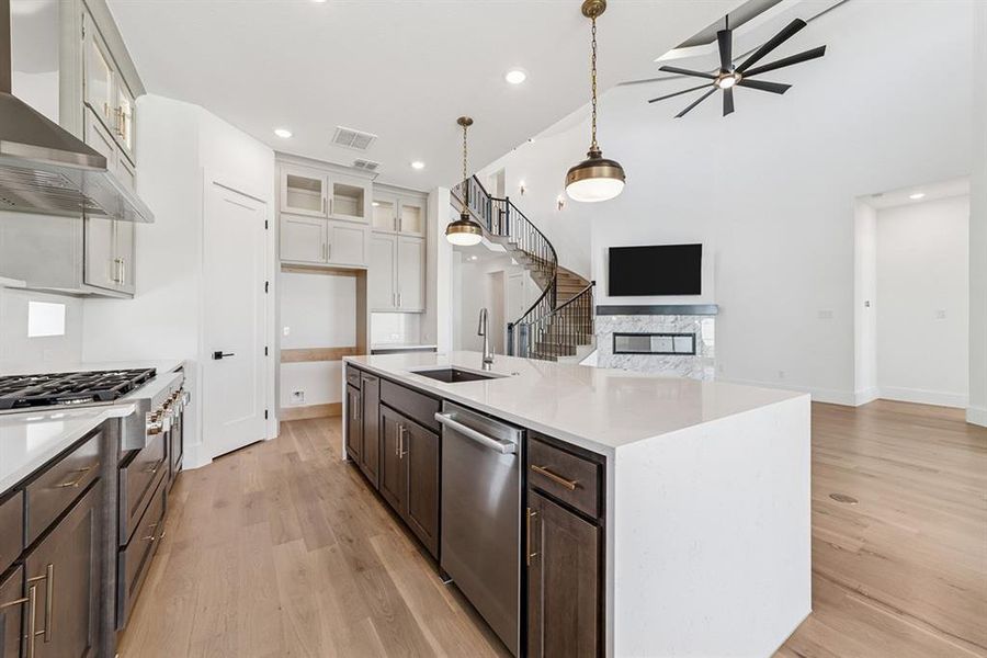 Furnished interior view inside a new home in Fields Select - 50's, Frisco (Image 4).