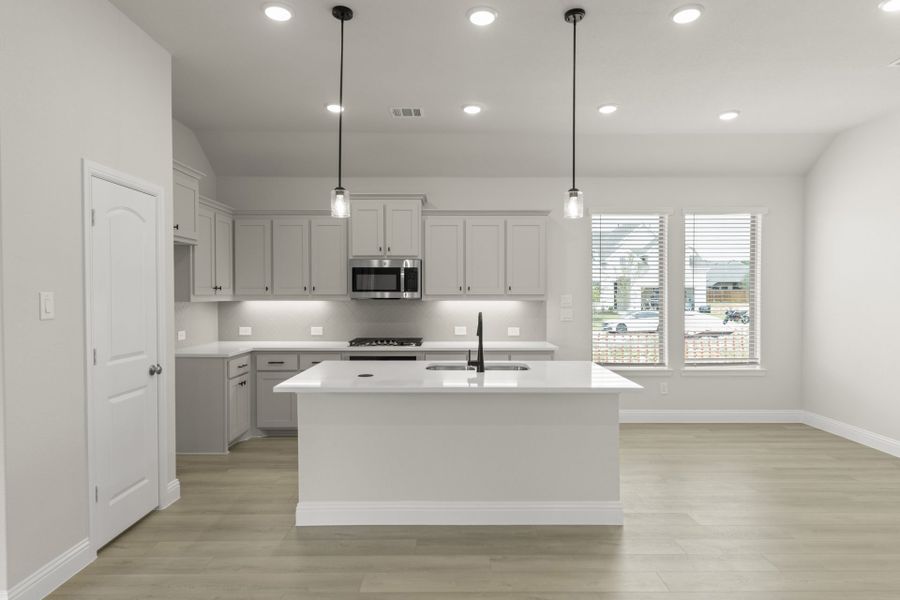 Furnished interior view inside a new home in La Terra at Uptown Celina, Celina (Image 6).