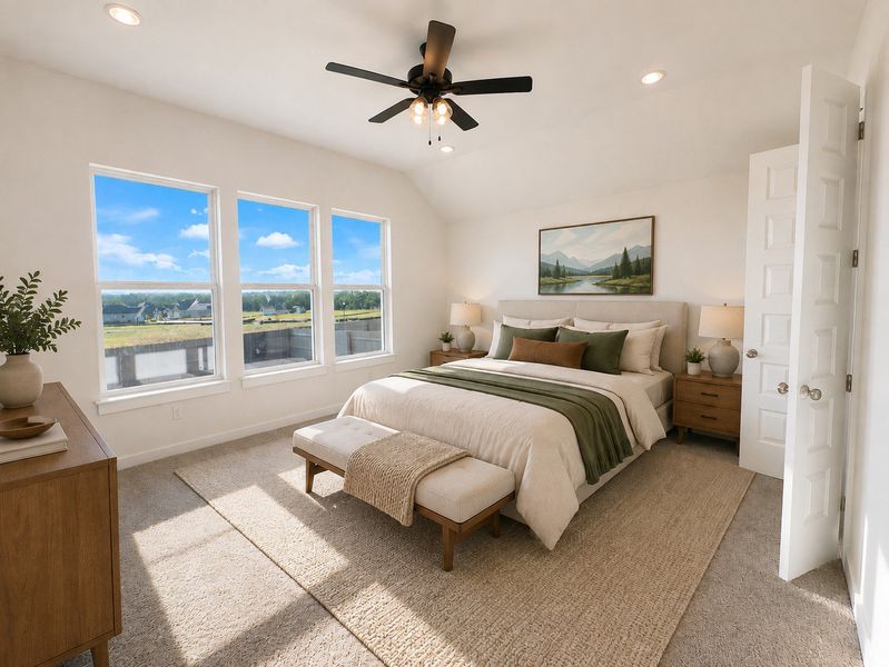 Furnished interior view inside a new home in The Colony, Bastrop (Image 5).