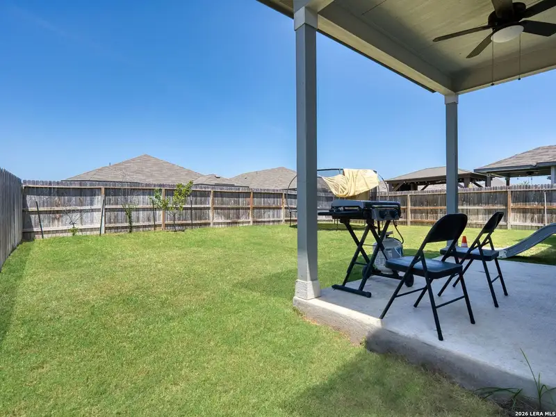 Exterior details and patio area of a home in Autry Pond, San Antonio (Image 3).