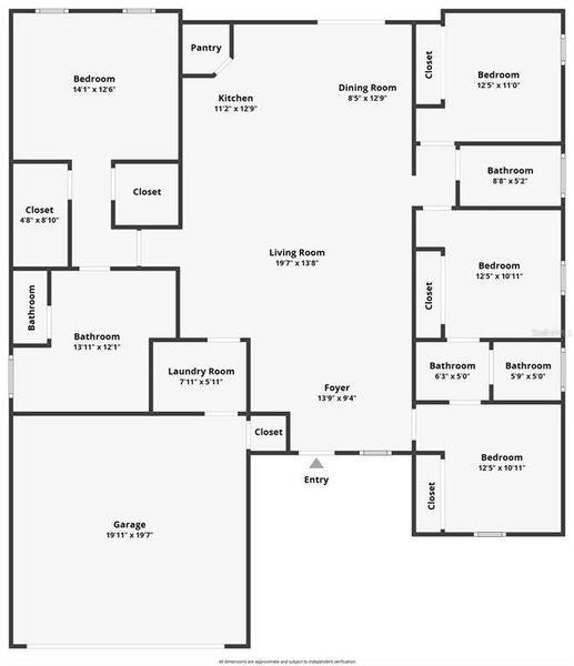 2D floor plan layout of this home in , Ocala, FL (Image 5). 2D floor plan layout of this home in , Ocala, FL (Image 5).