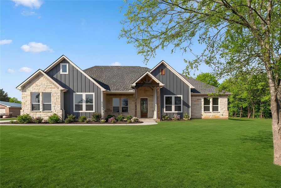 Image depicts digitally enhanced grass and landscaping