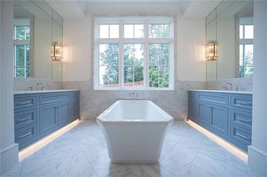 Furnished interior view inside a new home in Blue Heron Walk, Atlanta (Image 9).