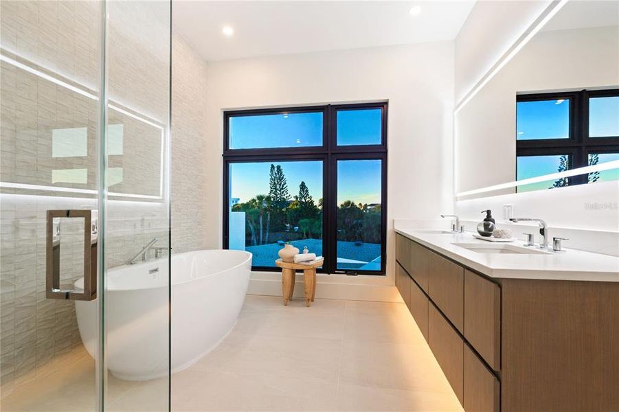 Furnished interior view inside a new home in , Longboat Key (Image 9). Furnished interior view inside a new home in , Longboat Key (Image 9).