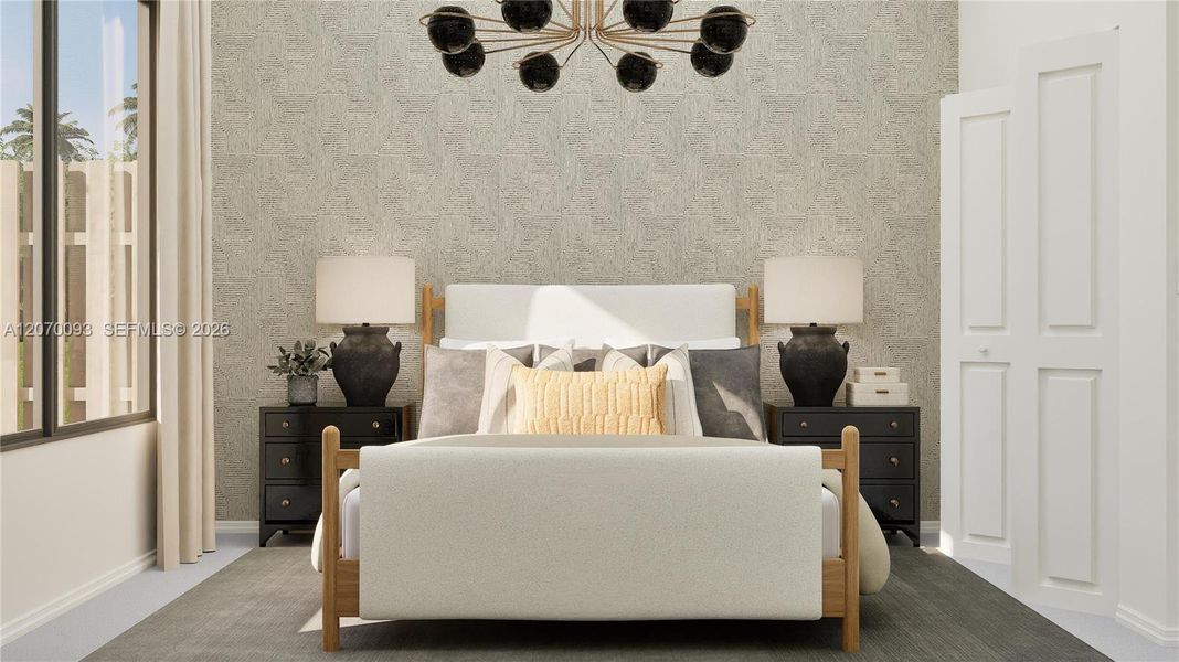 Furnished interior view inside a new home in Coral Breeze, Miami (Image 16).
