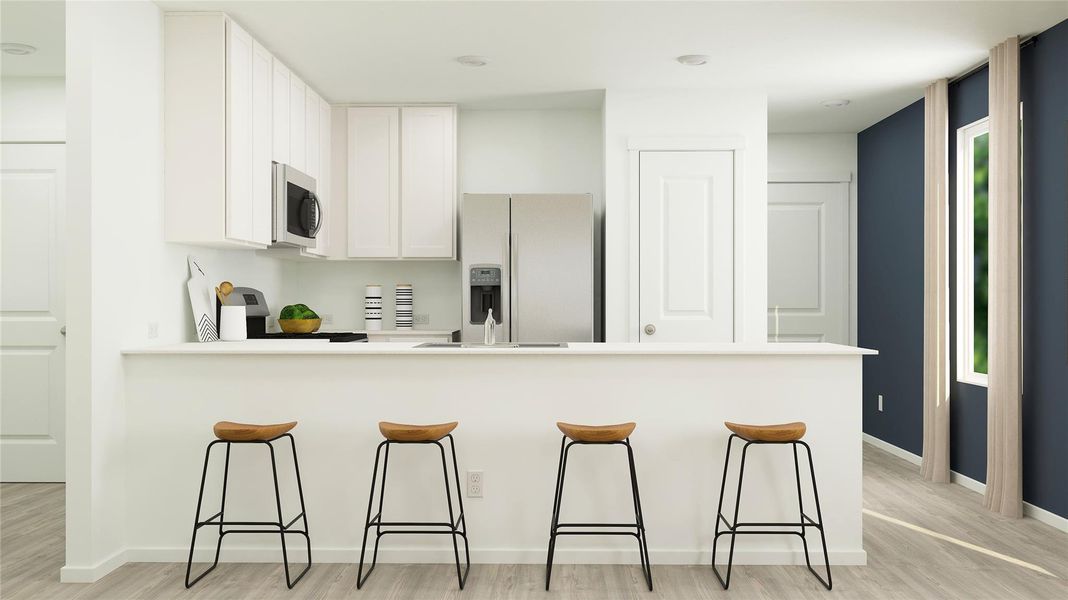 Furnished interior view inside a new home in Rancho Del Cielo, Jarrell (Image 13).