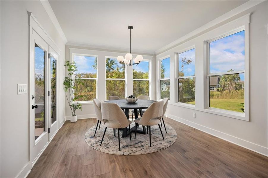 Furnished interior view inside a new home in Ponderosa Farms Manor, Gainesville (Image 30).