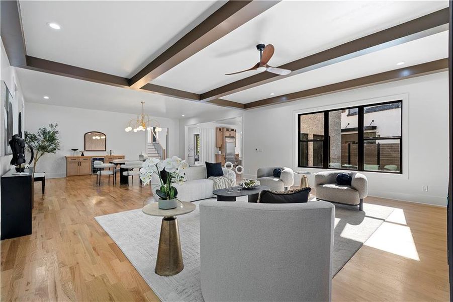 Furnished interior view inside a new home in , Atlanta (Image 20).