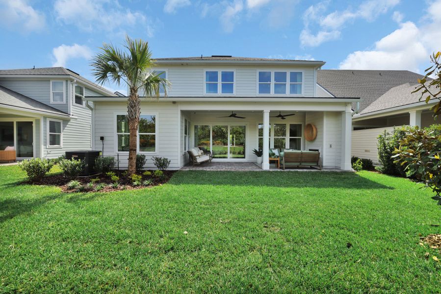 Representative exterior details of a home built from the Scarlett by Riverside Homes in Mariposa at EverRange 50' Series, Jacksonville (Image 34).