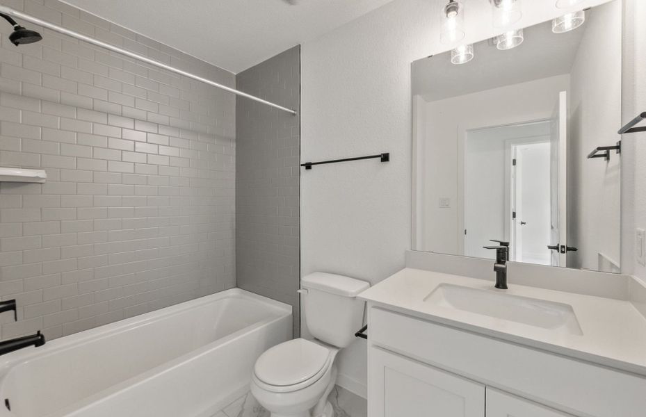 Furnished interior view inside a new home in Wolf Ranch, Georgetown (Image 5).