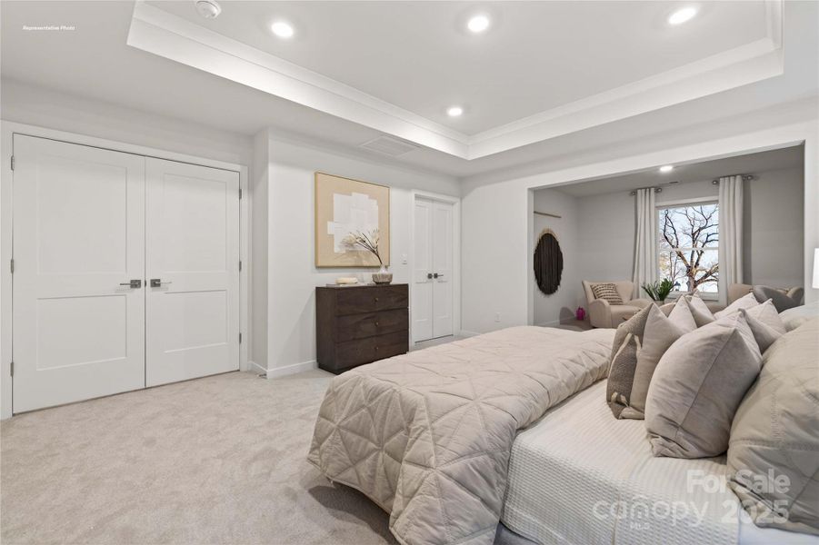 Furnished interior view inside a new home in Sanctuary at Southgate, Indian Trail (Image 37).