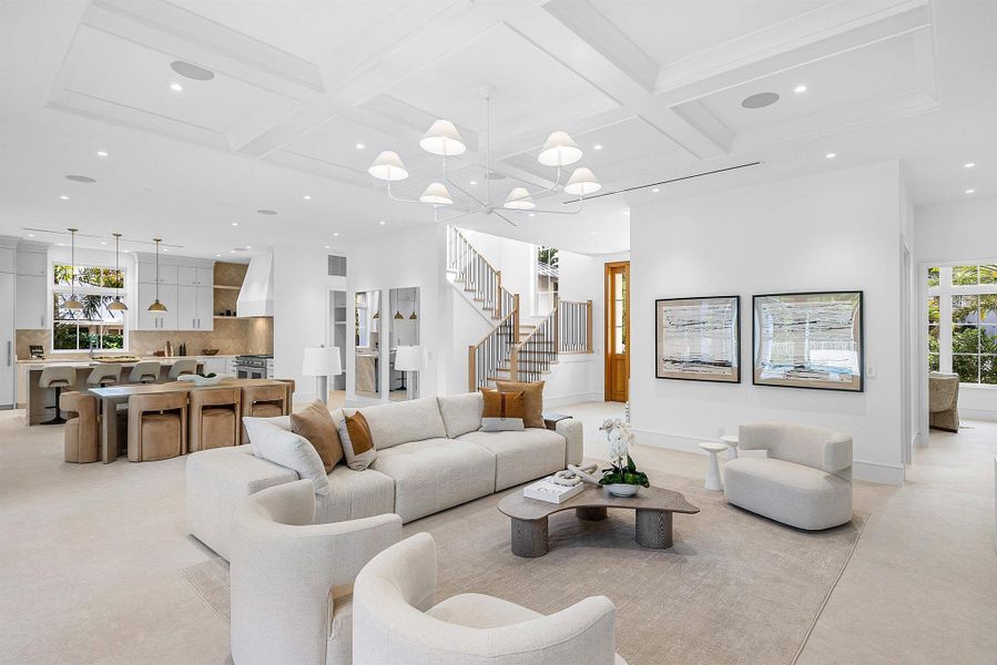 Furnished interior view inside a new home in , Delray Beach (Image 56).