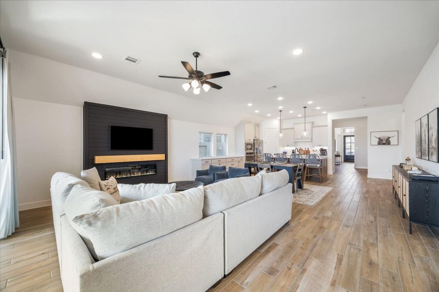 LED lighting throughout the home.