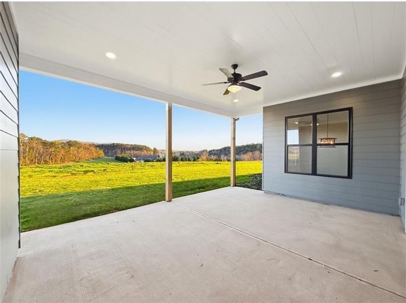 Exterior details and patio area of a home in , Rydal (Image 4). Exterior details and patio area of a home in , Rydal (Image 4).