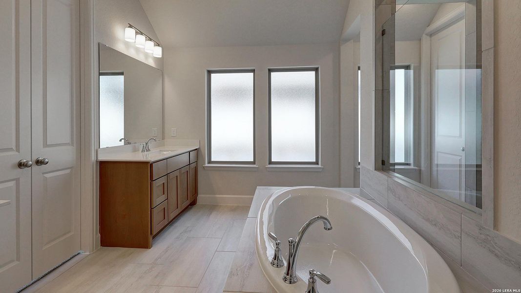 Furnished interior view inside a new home in Ladera, San Antonio (Image 14).