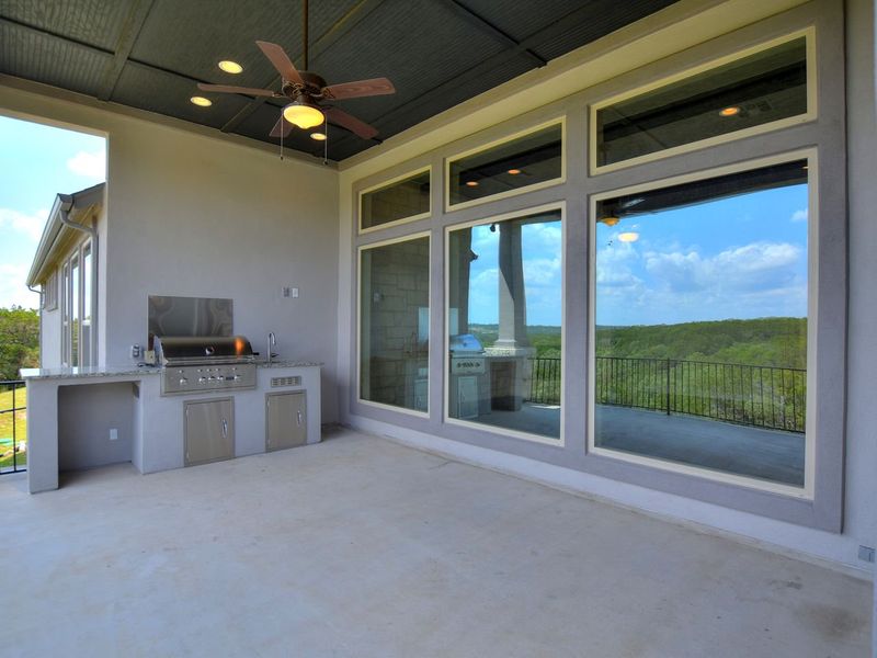 Representative exterior details of a home built from the Coronado I by Giddens Homes in Clearwater Ranch, Liberty Hill (Image 52).