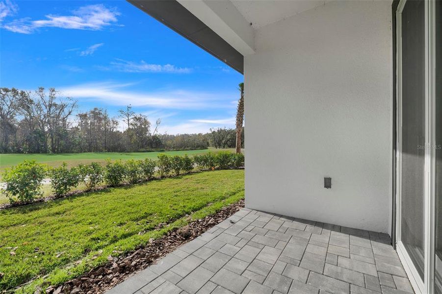 Exterior details and patio area of a home in Hampton Green at Providence, Davenport (Image 37).