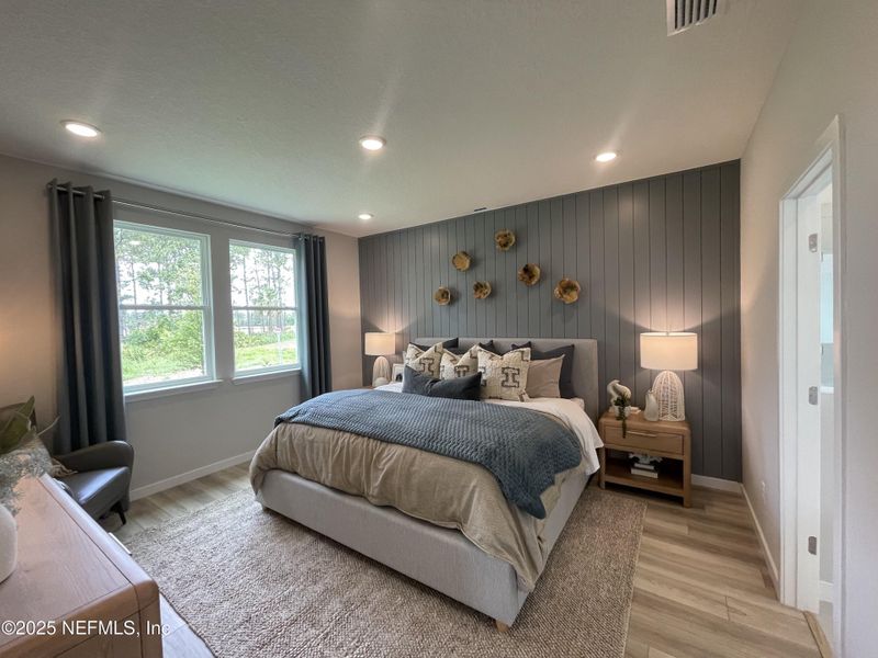 Furnished interior view inside a new home in The Magnolia Series at Reserve East, Flagler Beach (Image 15). Furnished interior view inside a new home in The Magnolia Series at Reserve East, Flagler Beach (Image 15).