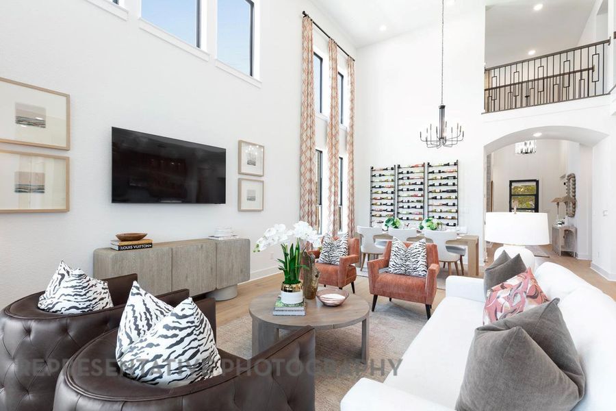 Furnished interior view inside a new home in 6 Creeks at Waterridge: 60ft. lots, Kyle (Image 21).