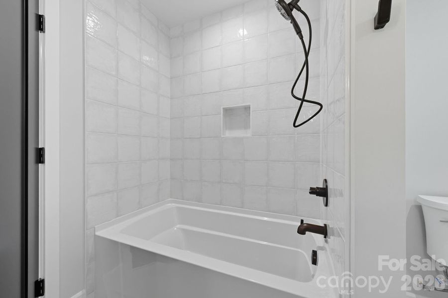 Upper Level Soaking Tub and Shower Combo
