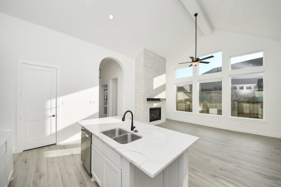 Furnished interior view inside a new home in Meridiana, Manvel (Image 11).