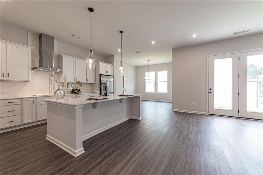 Furnished interior view inside a new home in Enclave at Edgewater, Canton (Image 37).