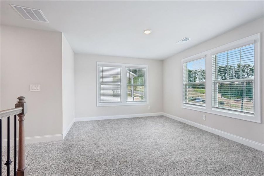 Spacious, unfurnished interior of a new home in Hemingway - Reserve Series, Cumming (Image 37). Spacious, unfurnished interior of a new home in Hemingway - Reserve Series, Cumming (Image 37).