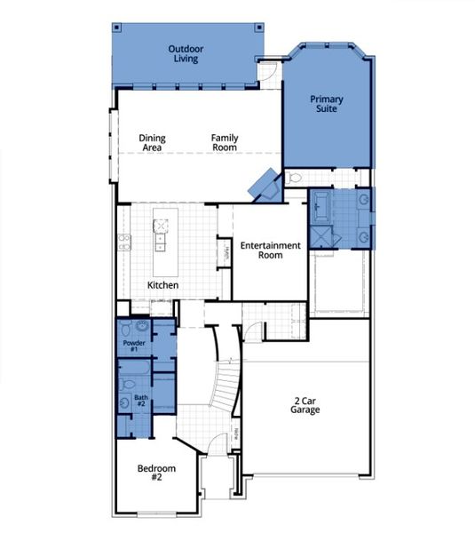 2D floor plan layout of this home in Tavolo Park, Fort Worth, TX (Image 5). 2D floor plan layout of this home in Tavolo Park, Fort Worth, TX (Image 5).