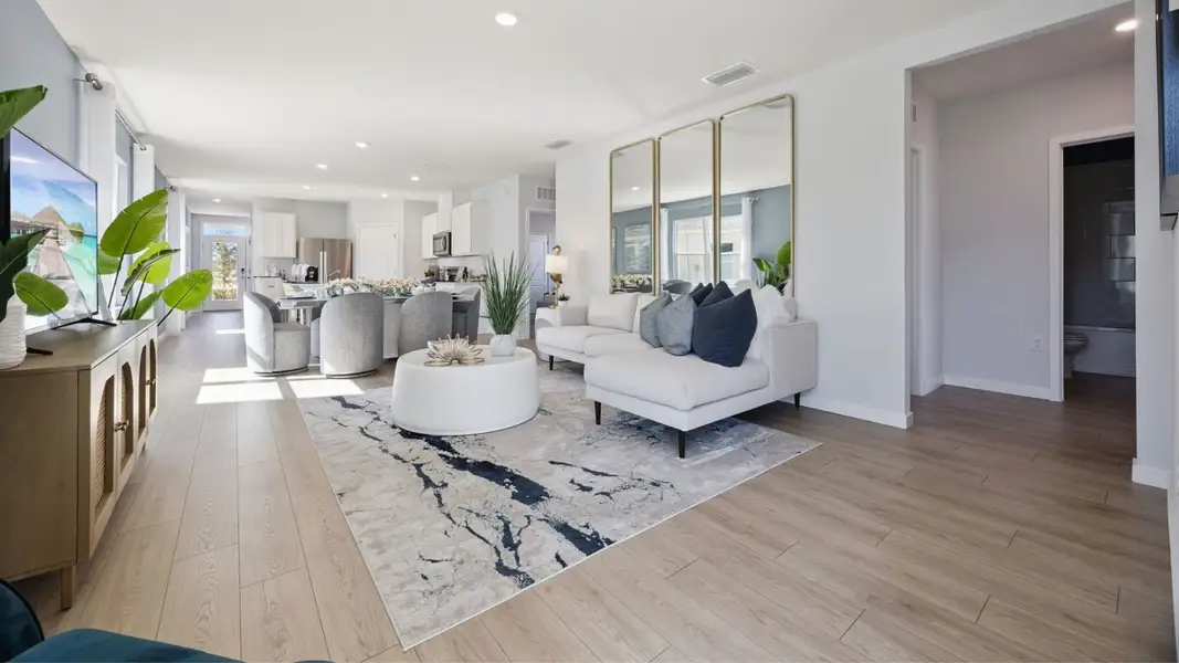 Furnished interior view inside a new home in Kindred, Kissimmee (Image 5).