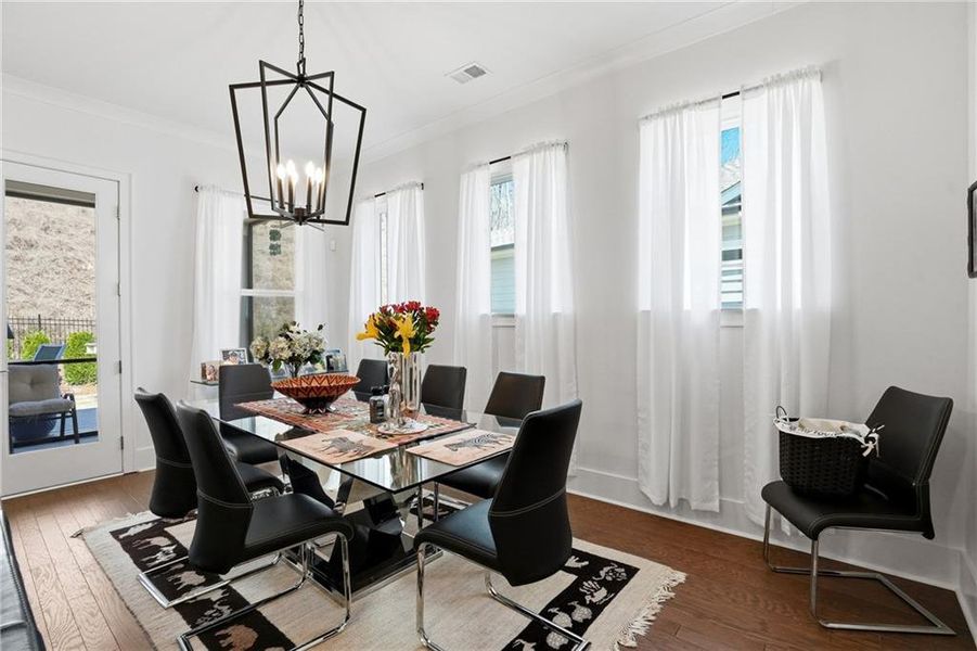 Furnished interior view inside a new home in , Flowery Branch (Image 26).