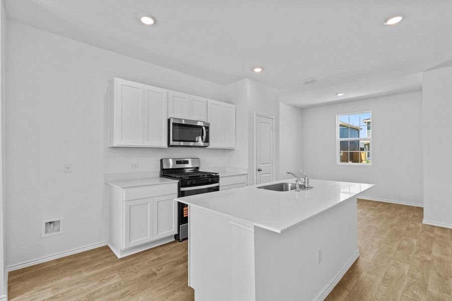 Furnished interior view inside a new home in Valverde, Bastrop (Image 12).