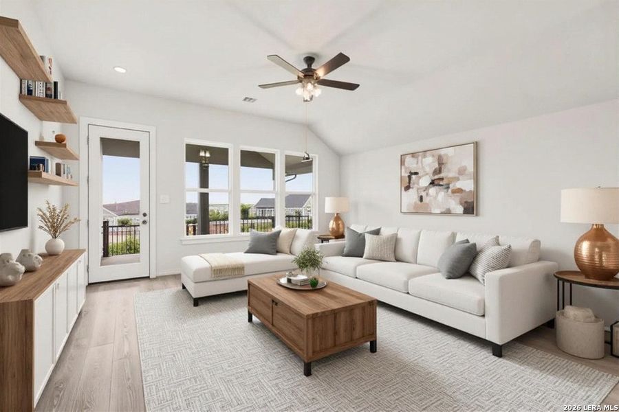 Furnished interior view inside a new home in The Crossvine, Schertz (Image 10).