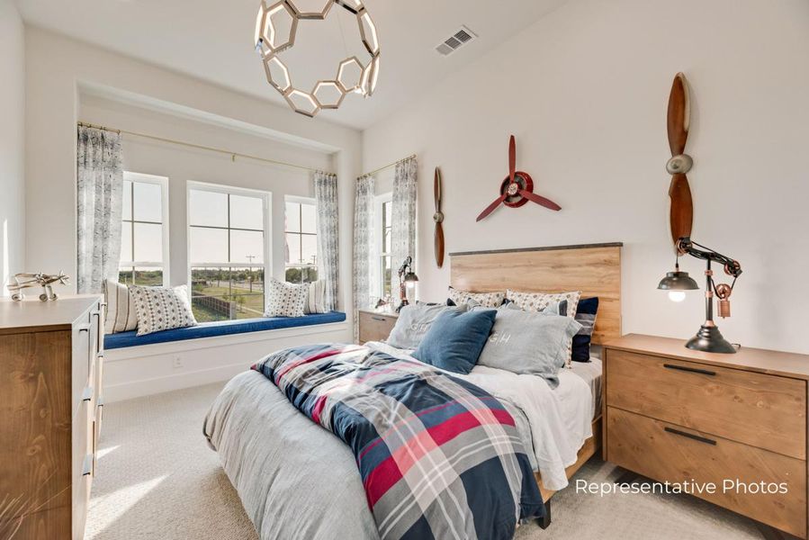 Representative furnished interior of a home built from the Grand Riverside by Grand Homes in Grand Oaks, Celina (Image 15).