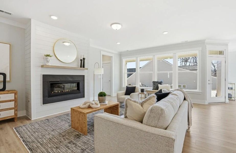 Furnished interior view inside a new home in The Enclave at French Quarter Creek, Huger (Image 4).