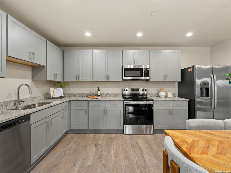 Furnished interior view inside a new home in , New Braunfels (Image 9).