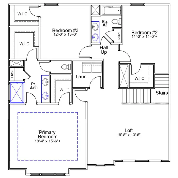 2D floor plan layout of this home in Langdon Preserve, Angier, NC (Image 3). 2D floor plan layout of this home in Langdon Preserve, Angier, NC (Image 3).