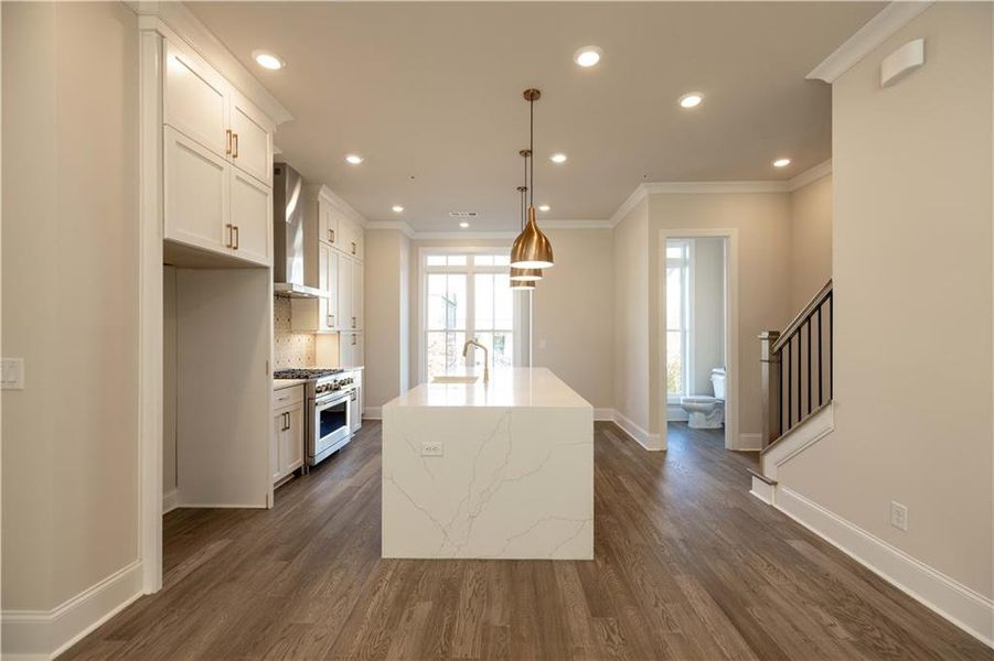 Furnished interior view inside a new home in Byers Park, Alpharetta (Image 13).