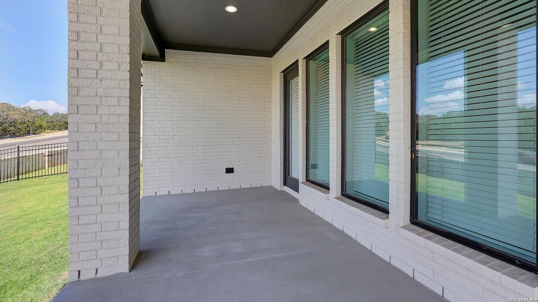 Exterior details and patio area of a home in Esperanza, Boerne (Image 3).