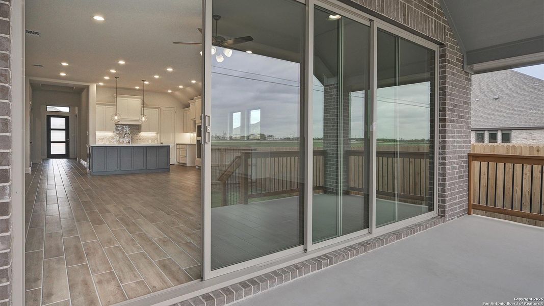 Exterior details and patio area of a home in Alsatian Oaks 50', Castroville (Image 21).