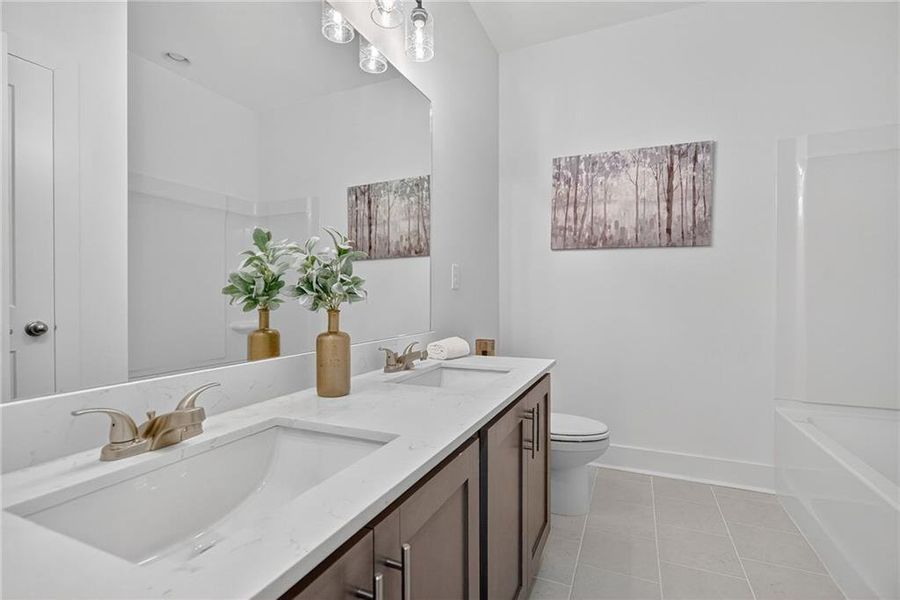 Furnished interior view inside a new home in , Buford (Image 16).